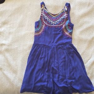 Blue Aztec style dress💜